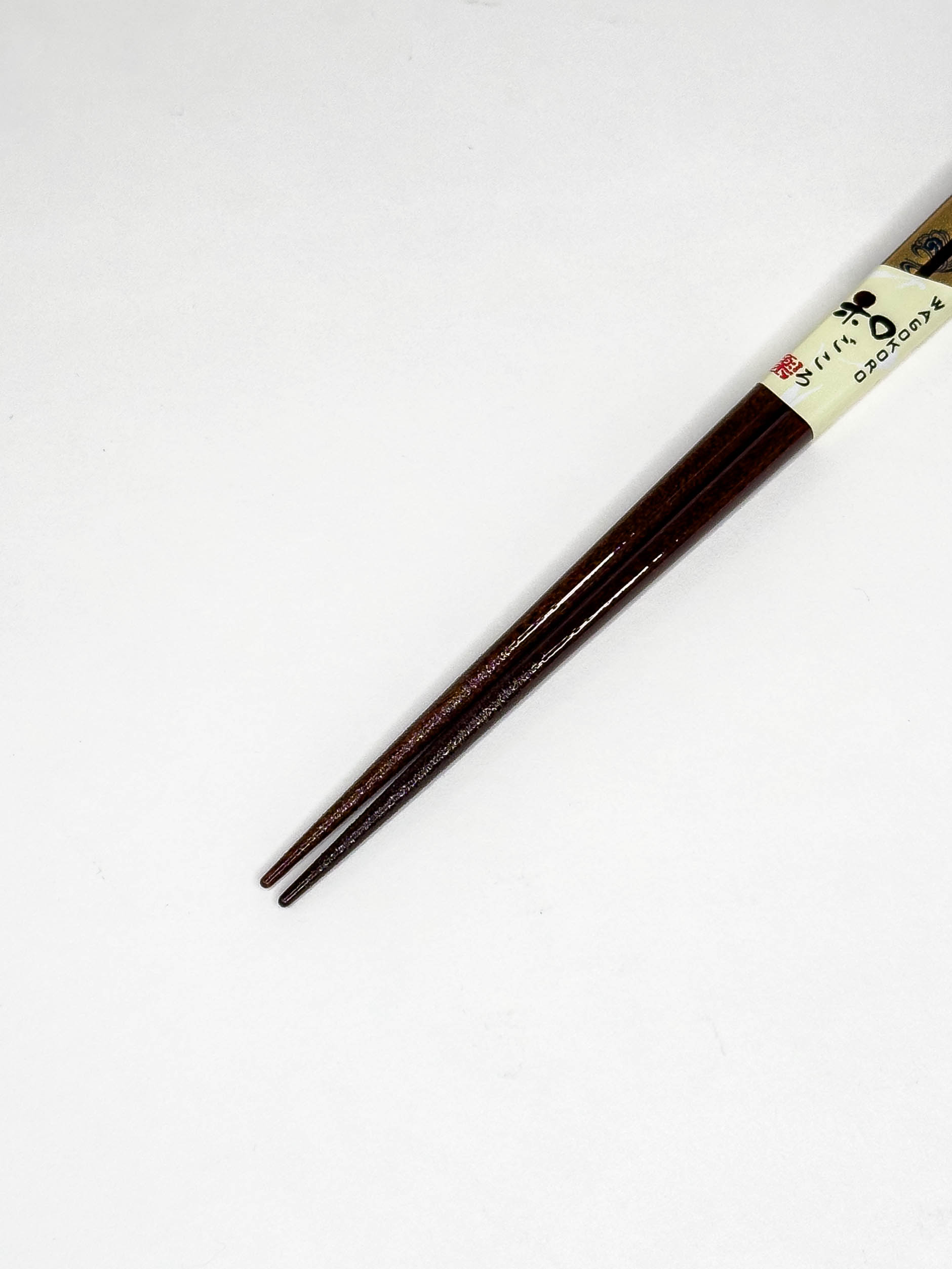 Złote, drewniane pałeczki ozdobione motywem Koi 23 cm