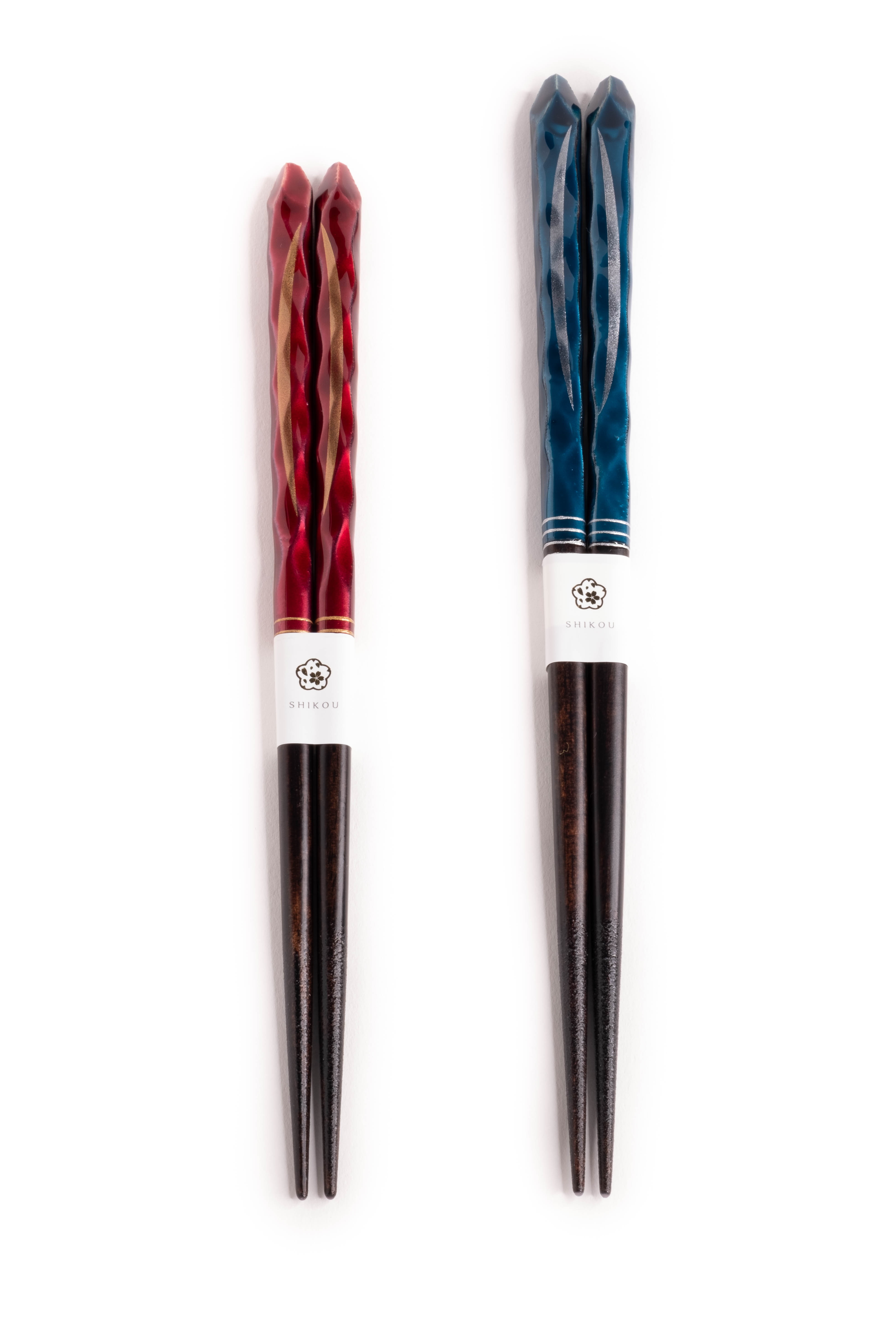 Zdobione pałeczki w odcieniach czerwonego 21 cm