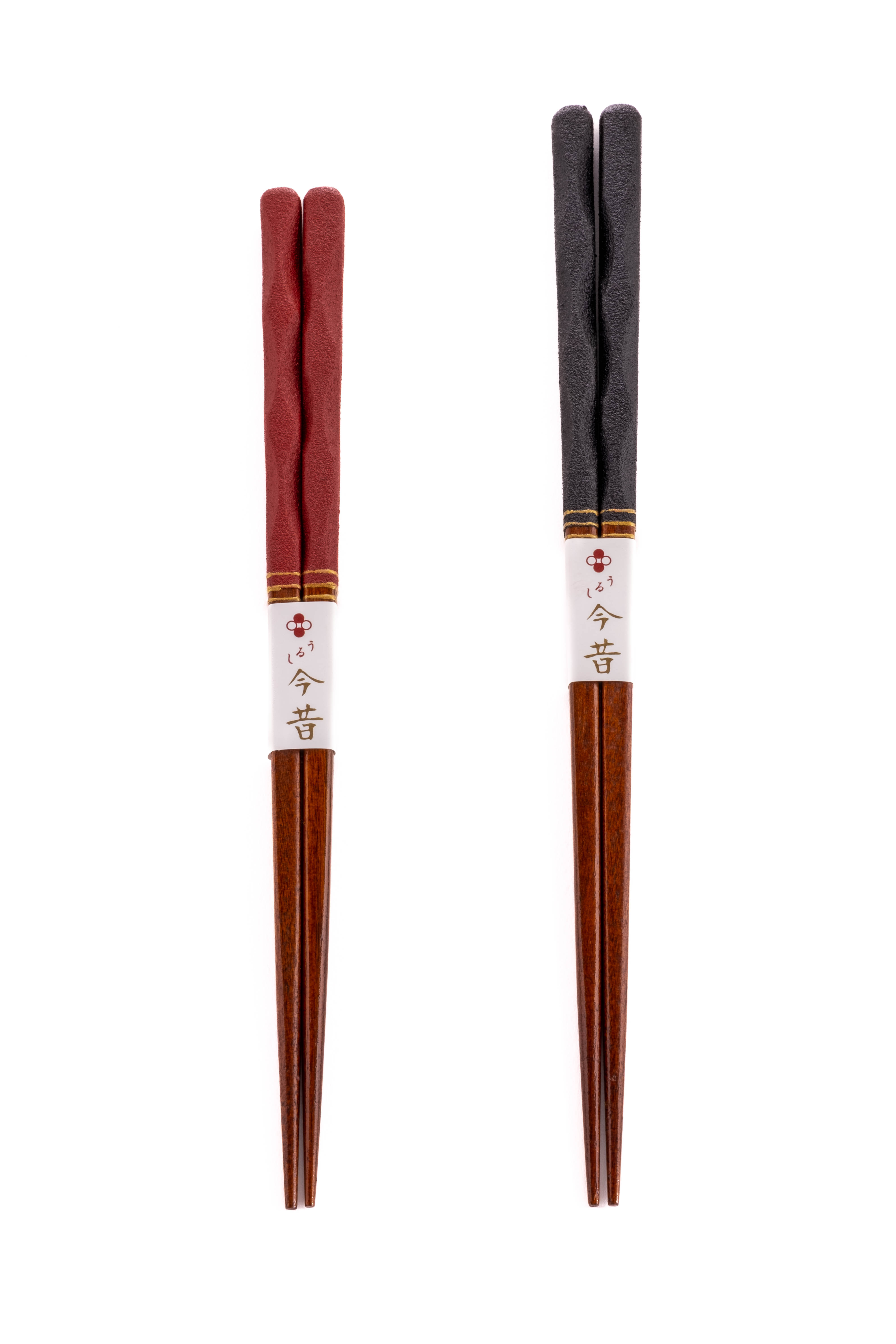 Czarne japońskie zdobione pałeczki 23 cm