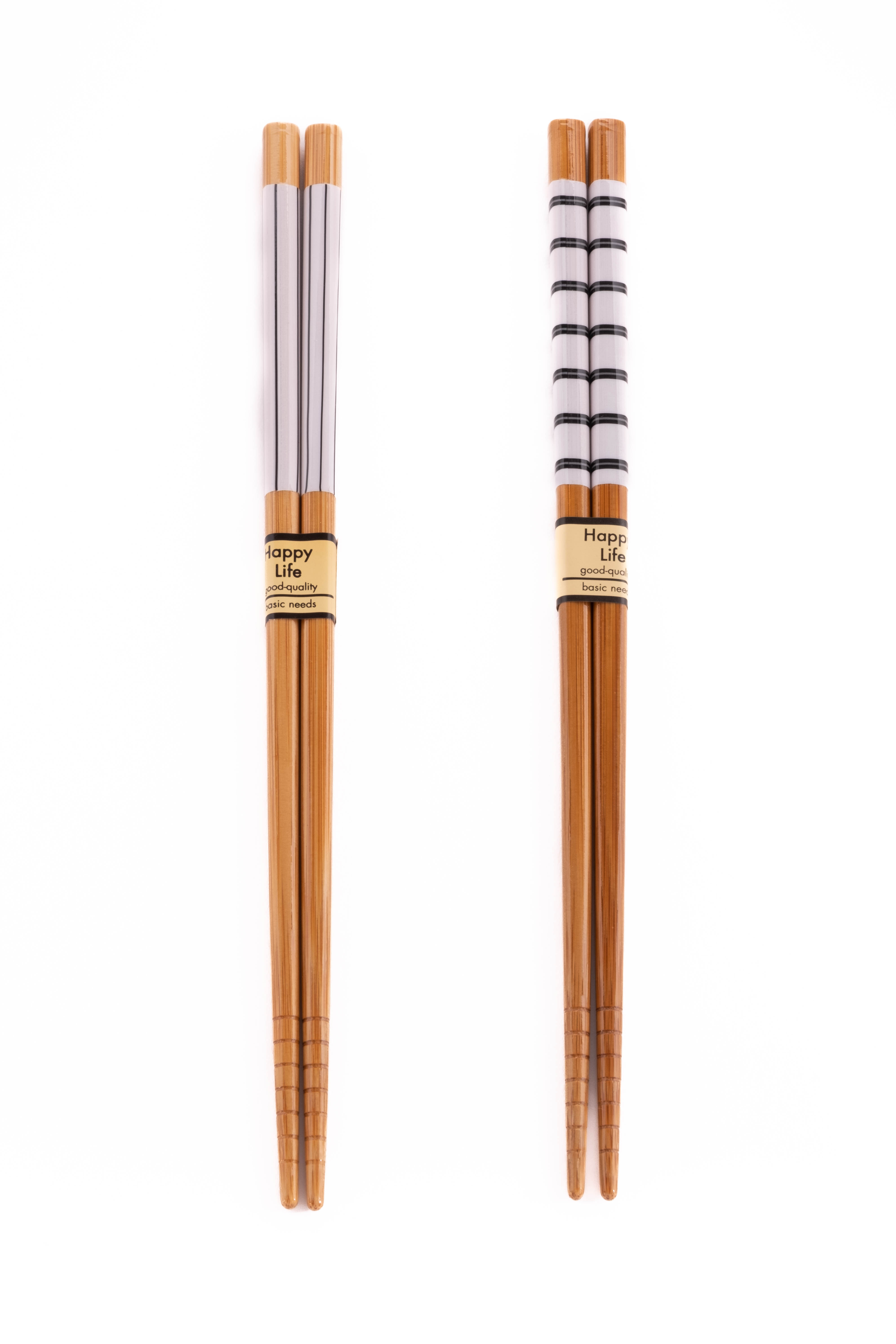 Bambusowe pałeczki w paski 22,5 cm