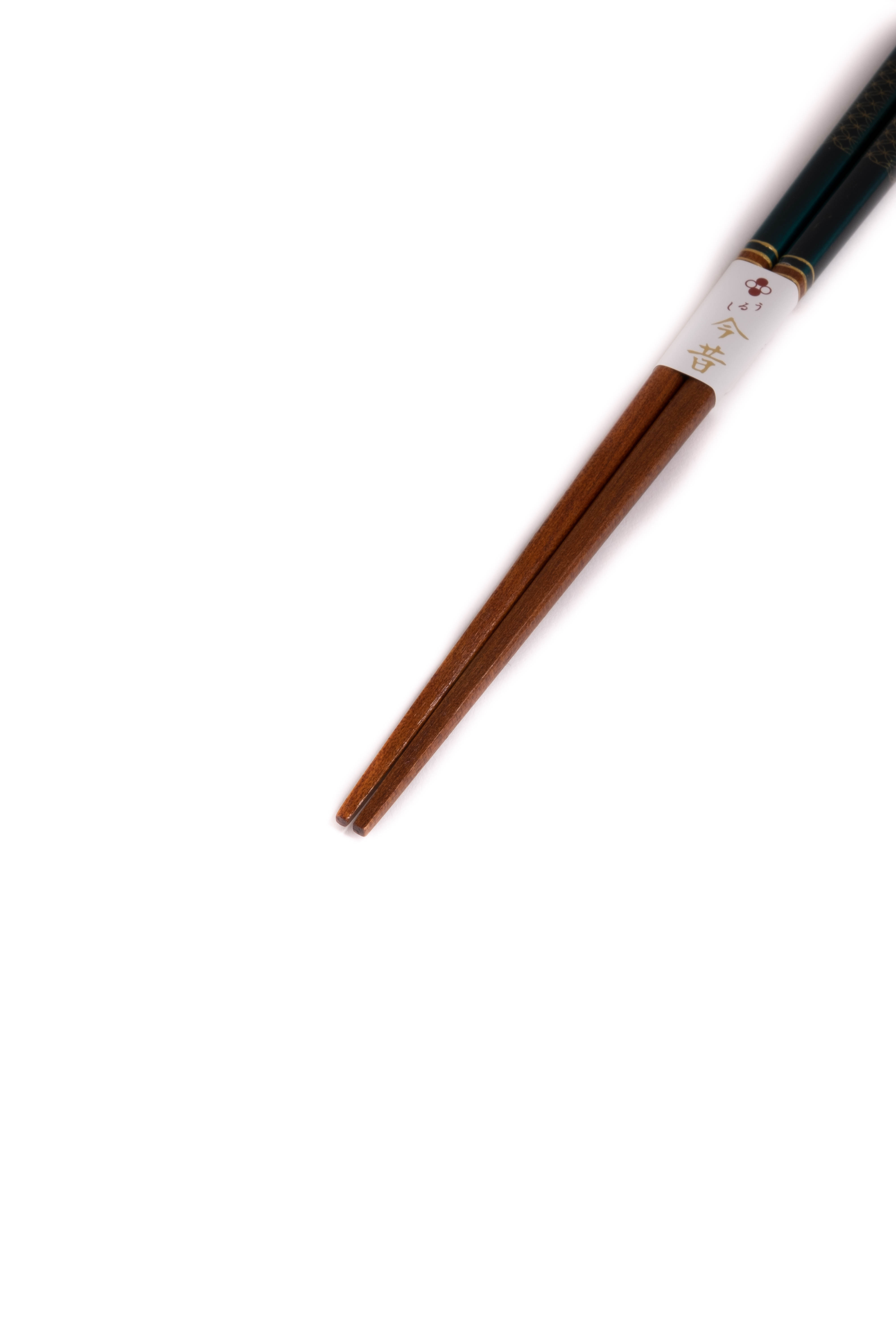 Zdobione pałeczki w odcieniach niebieskiego i zieleni 23 cm