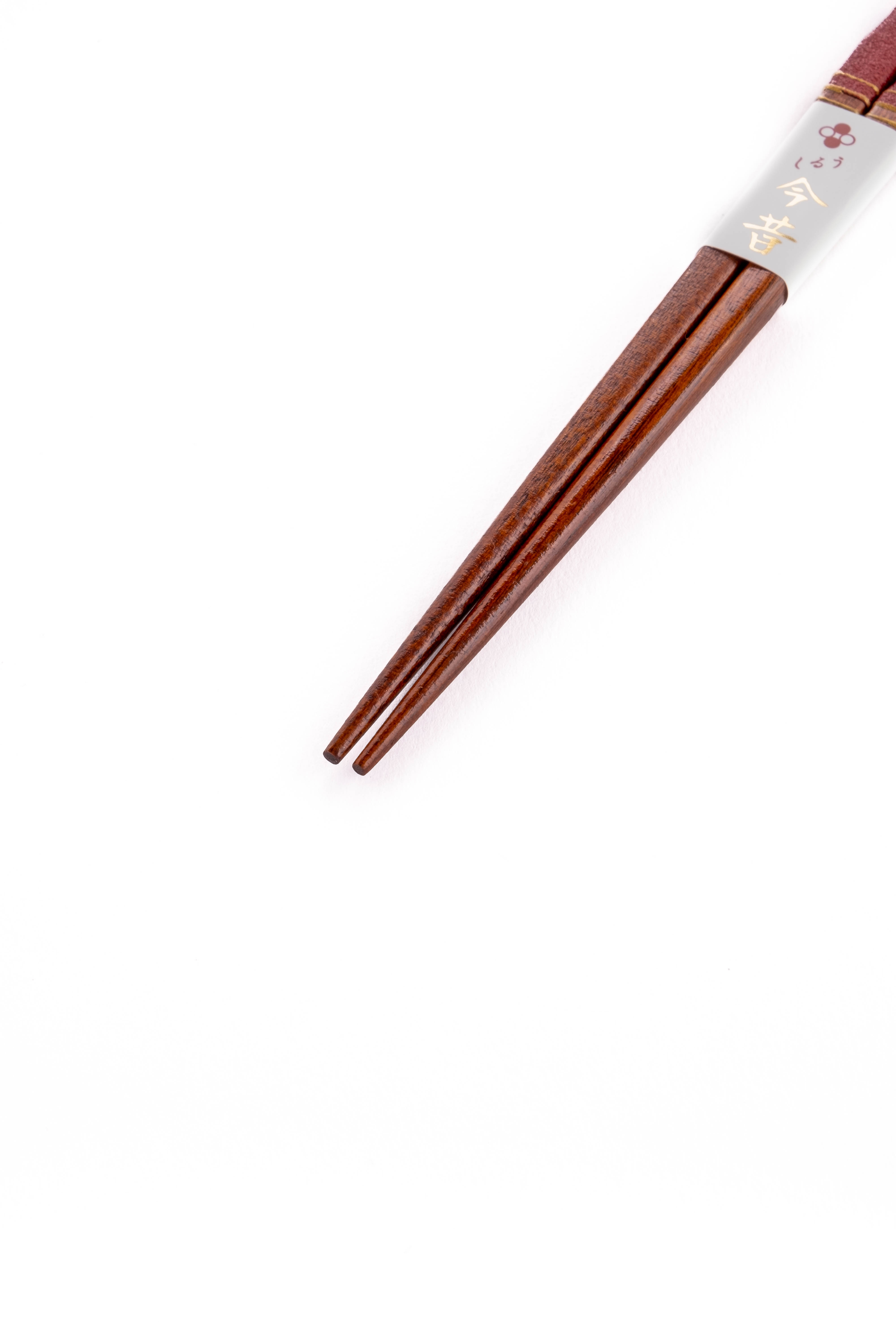 Czerwone japońskie zdobione pałeczki 21 cm