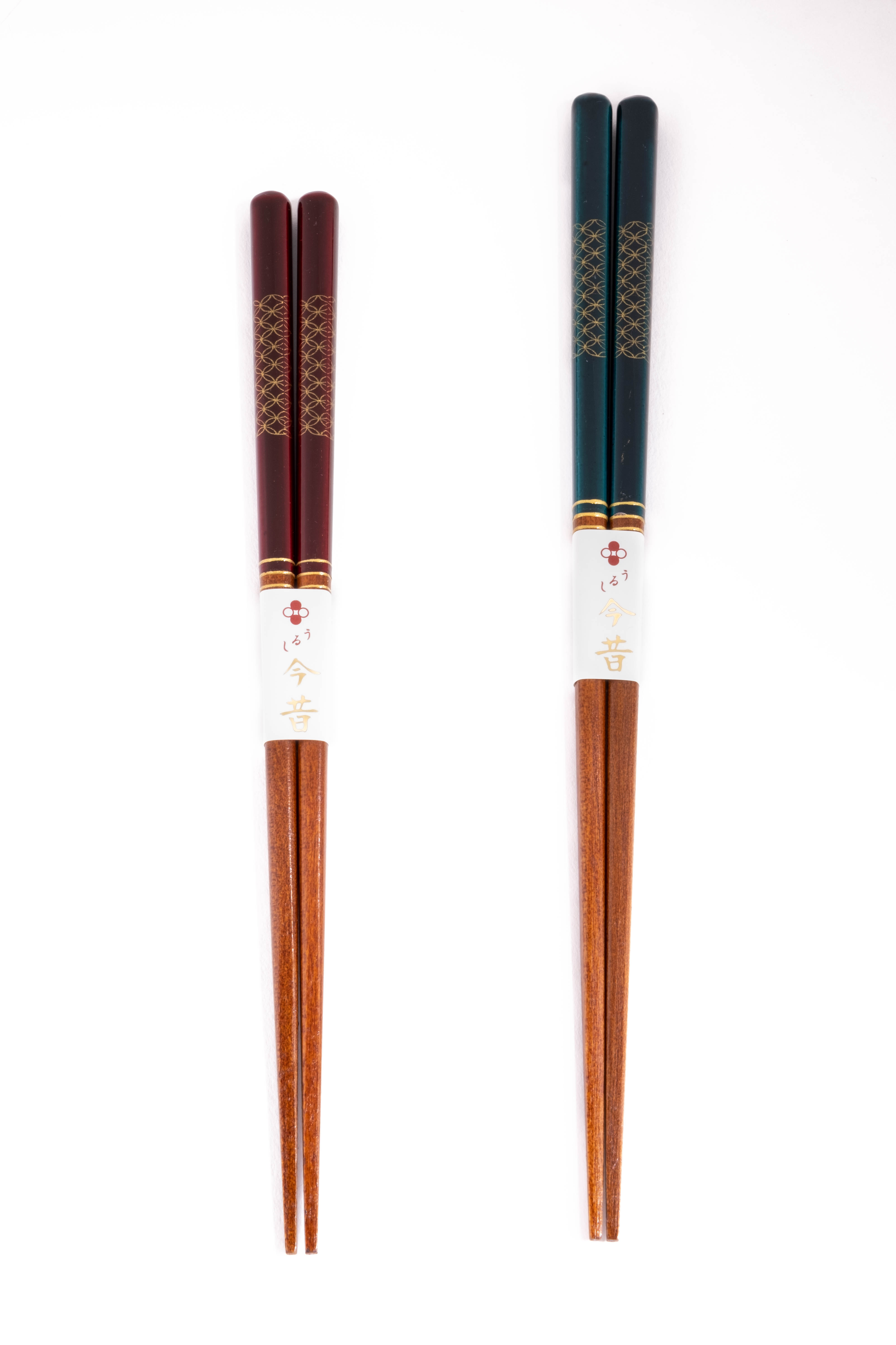 Zdobione pałeczki w odcieniach czerwieni 21 cm